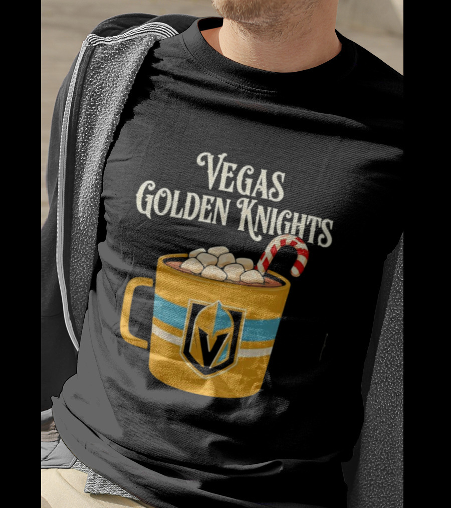 Vegas Golden Knights With Candy Cane Richmond T-Shirt