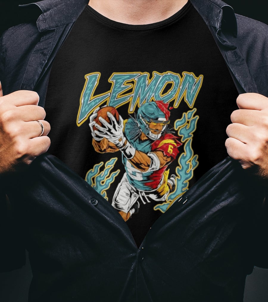Philadelphia Eagles Football At Number 6 Makai Lemon Action T-Shirt