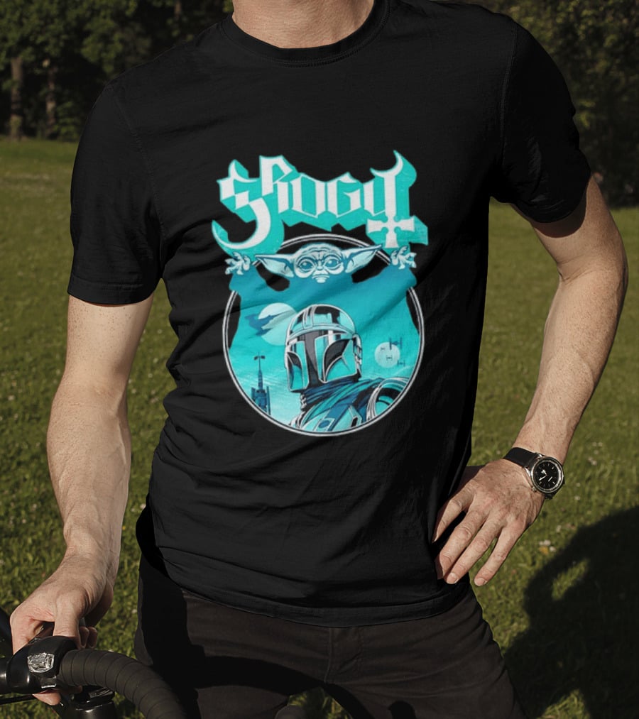Grogu Mandalorian Ghost Band Star Wars T-Shirt