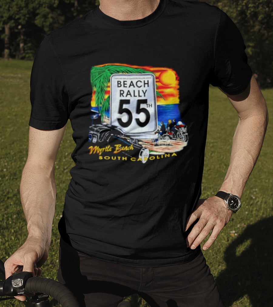 Carolina Harley Davidson Dealers Assoc Beach Rally 55th Myrtle Beach South Carolina T-Shirt