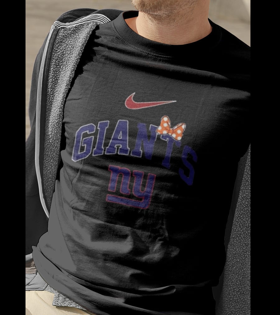 Nike New York Giants Ny Boo To You Fa Boo Lous Giants Bow T-Shirt