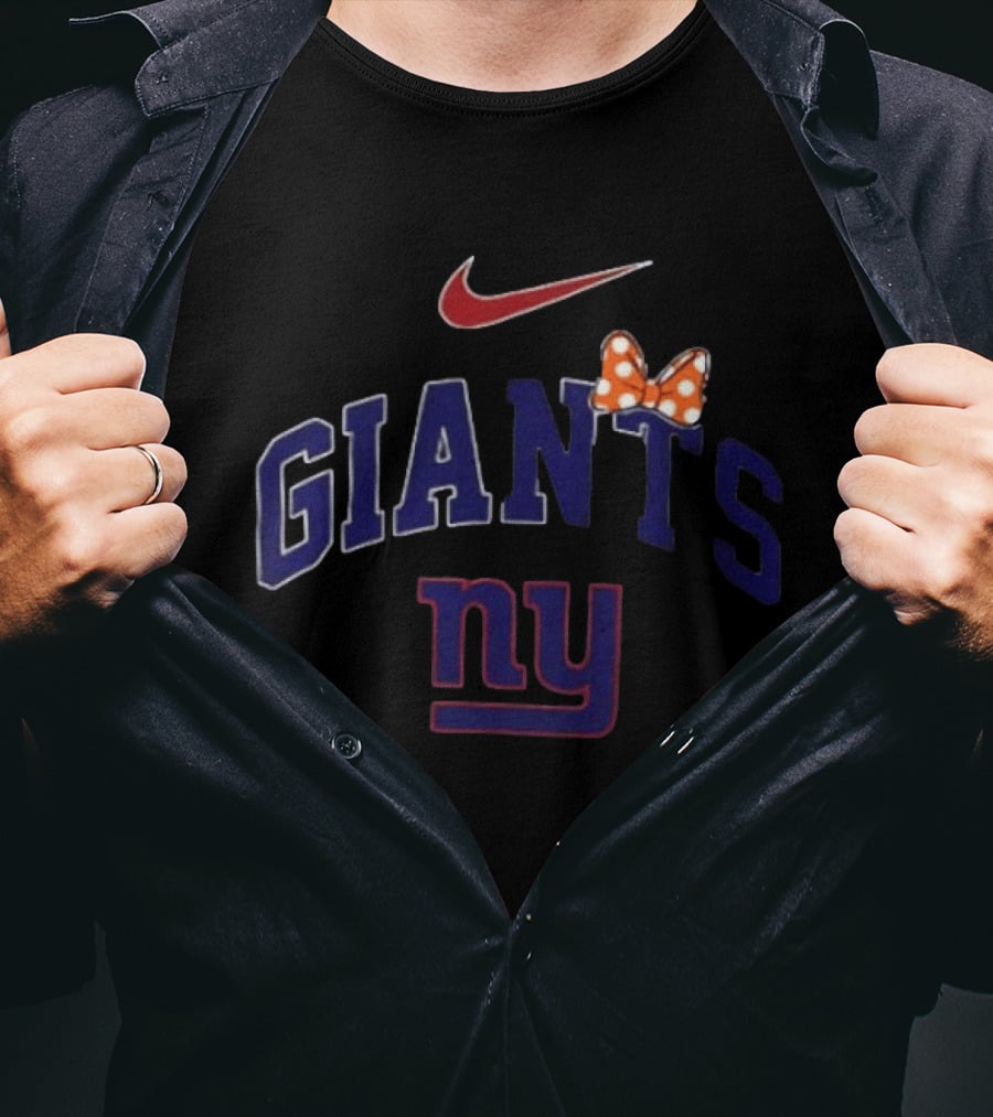 Nike New York Giants Ny Boo To You Fa Boo Lous Giants Bow T-Shirt