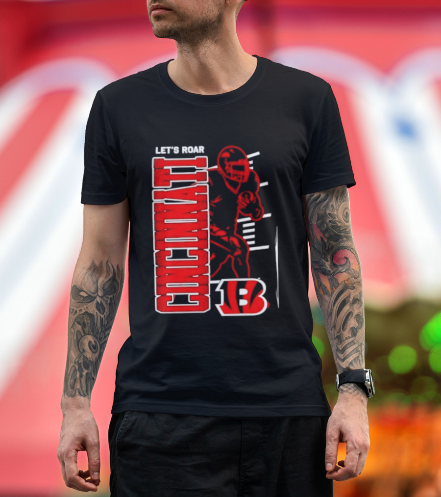 Cincinnati Bengals Football Let's Roar 13 T-Shirt