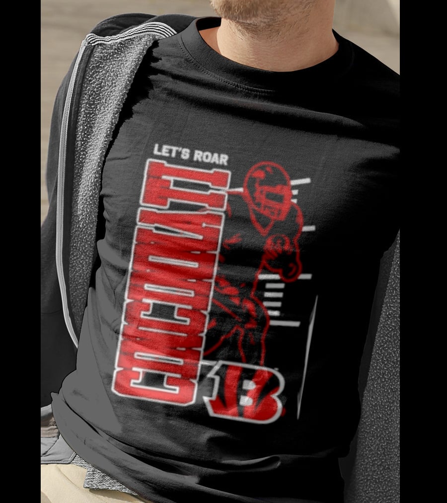 Cincinnati Bengals Football Let's Roar 13 T-Shirt