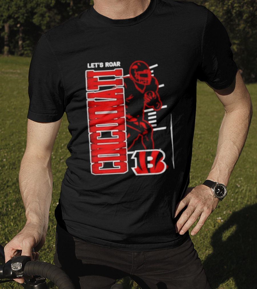 Cincinnati Bengals Football Let's Roar 13 T-Shirt
