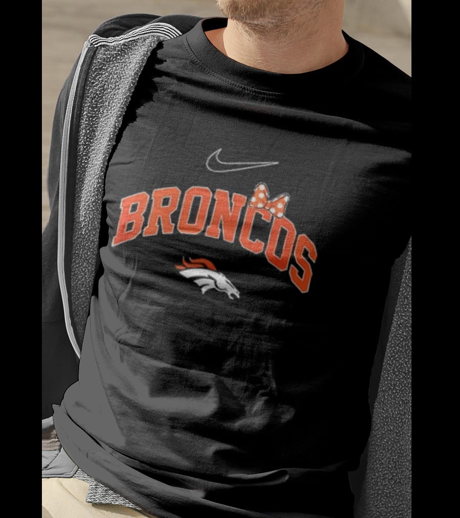 Nike Denver Broncos Boo To You Fa Boo Lous Rugby Two Sided T-Shirt