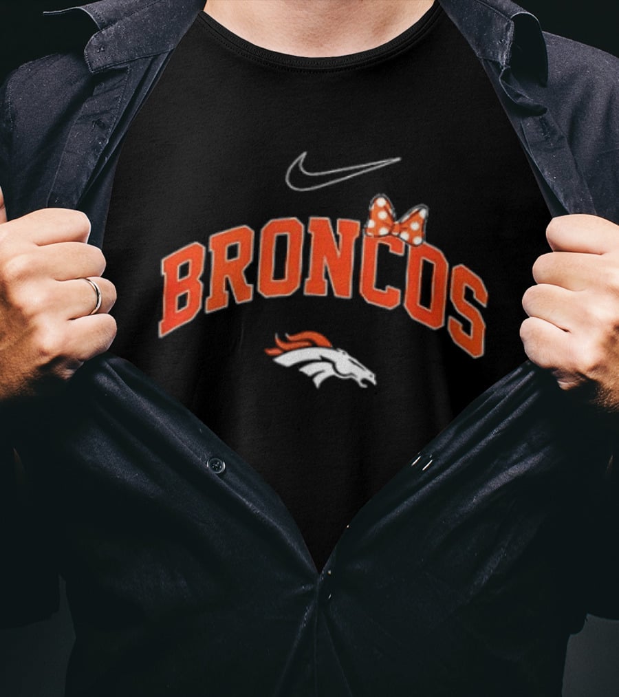 Nike Denver Broncos Boo To You Fa Boo Lous Rugby Two Sided T-Shirt