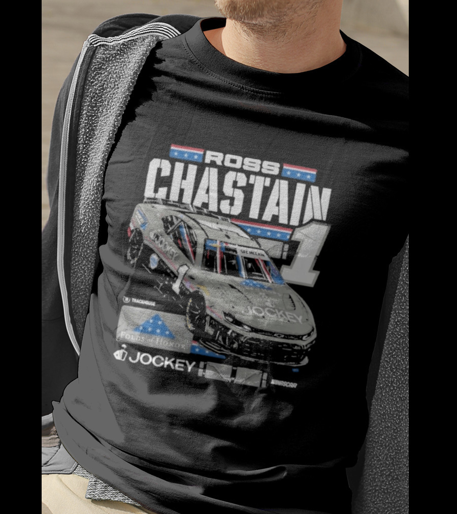 Ross Chastain #1 2026 Jockey Folds Of Honor Racing Car T-Shirt