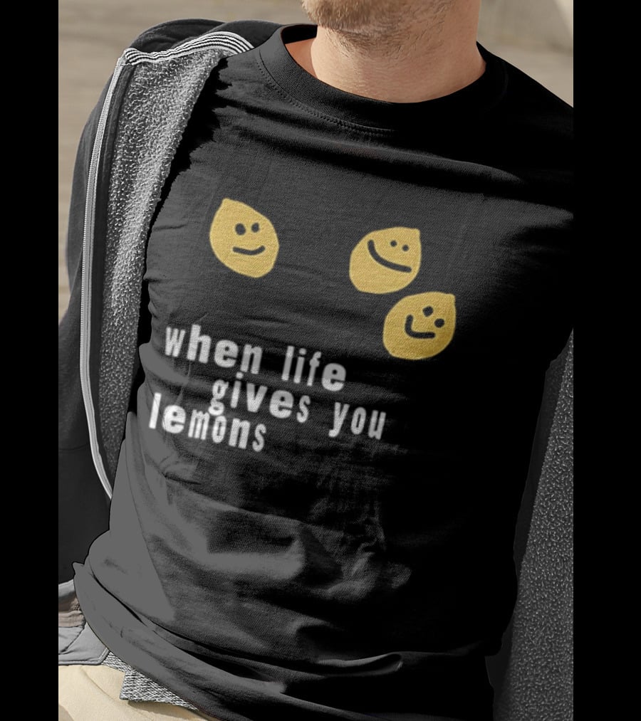 Jesus Lemonade When Life Gives You Lemons Smiley Faces T-Shirt