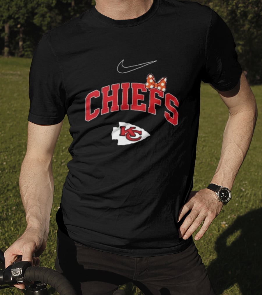 Kansas City Chiefs Boo To You Fa Boo Lous Chiefs Nike Bow KC T-Shirt