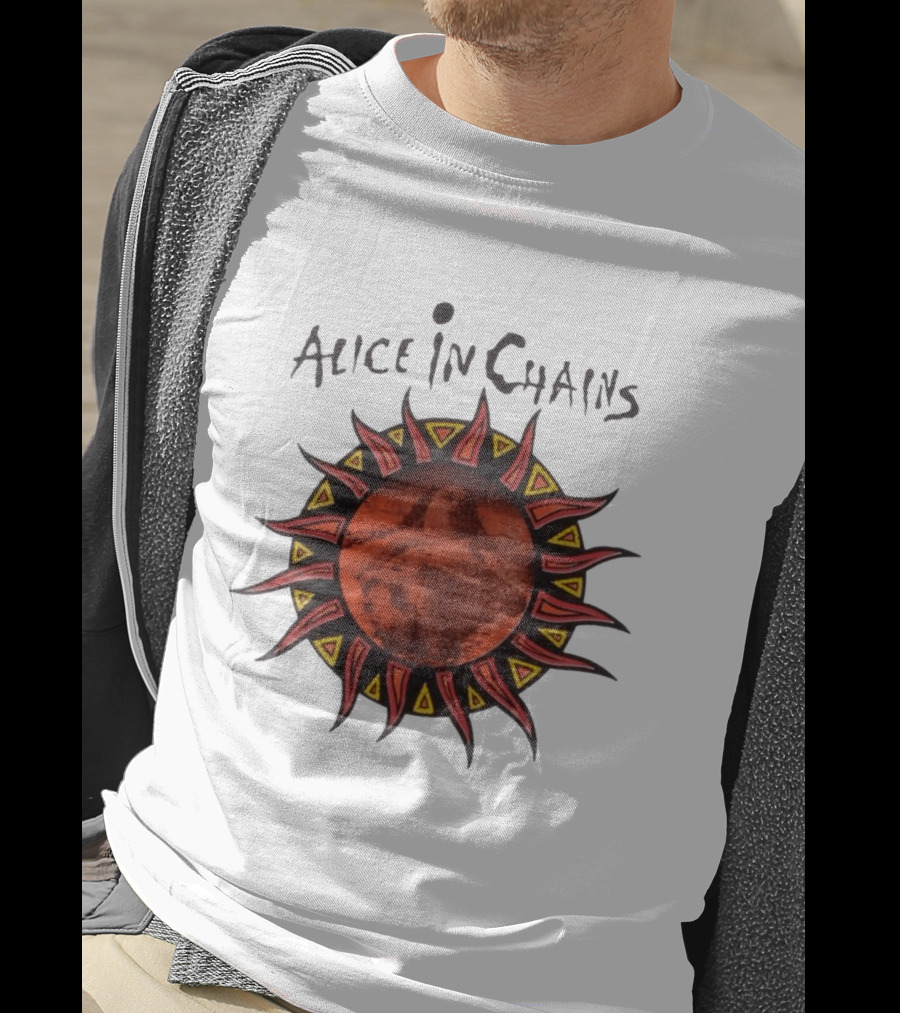 Alice In Chains Sun Graphic Lollapalooza 1993 Promo T-Shirt