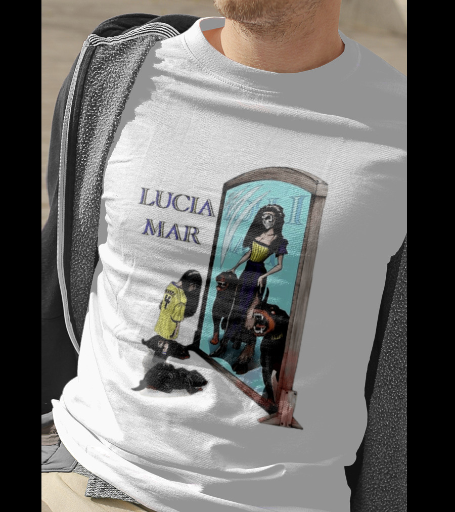 Dungeon Crawler Carl Lucia Mar Mirror Reflection With Dogs T-Shirt
