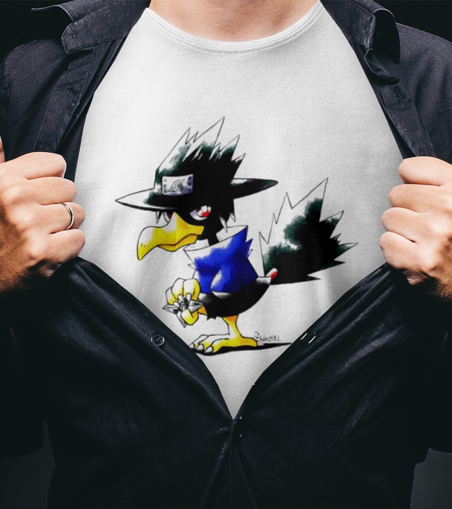 Murkrow Sasuke Uchiha Naruto Hidden Leaf Village Ninja T-Shirt