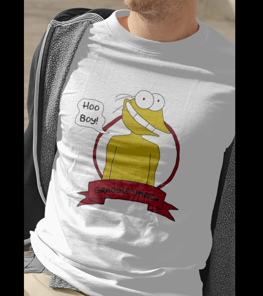 Hoo Boy Graggle Simpson Cartoon T-Shirt