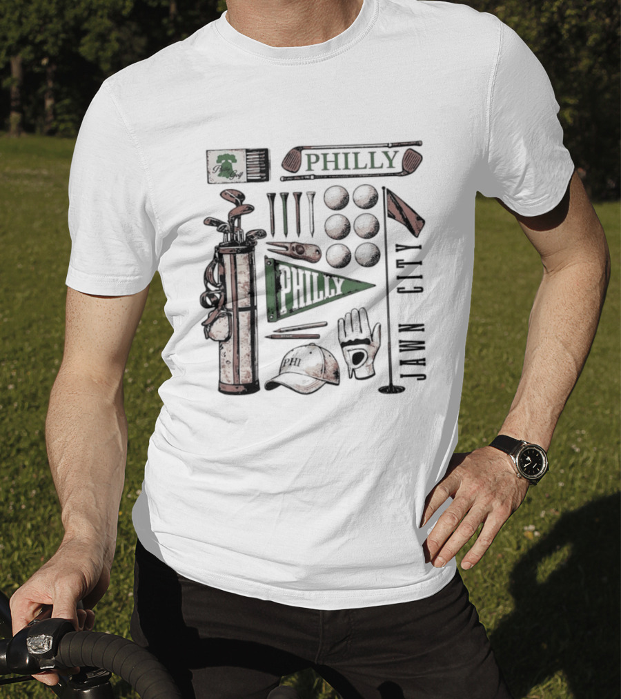 Philly Jawn Philadelphia Golf City Phi T-Shirt