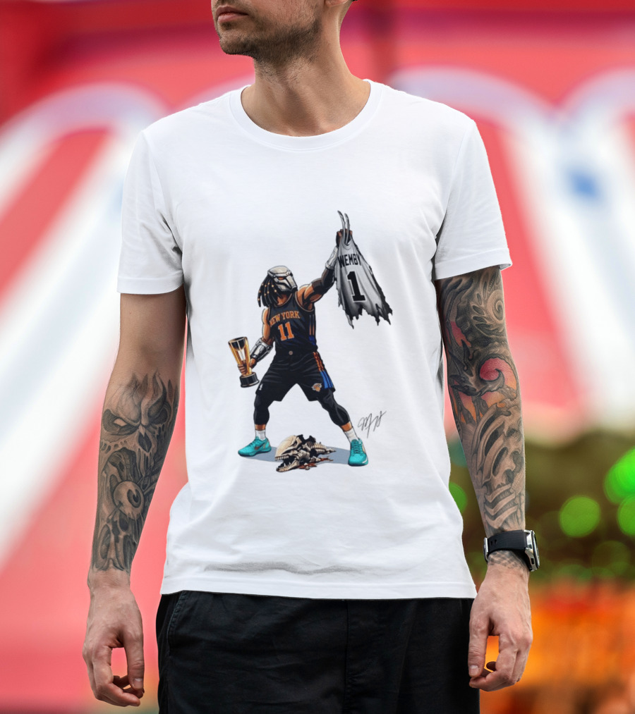 Jalen Brunson New York Knicks Wemby NBA Basketball Cartoon 11 Trophy T-Shirt