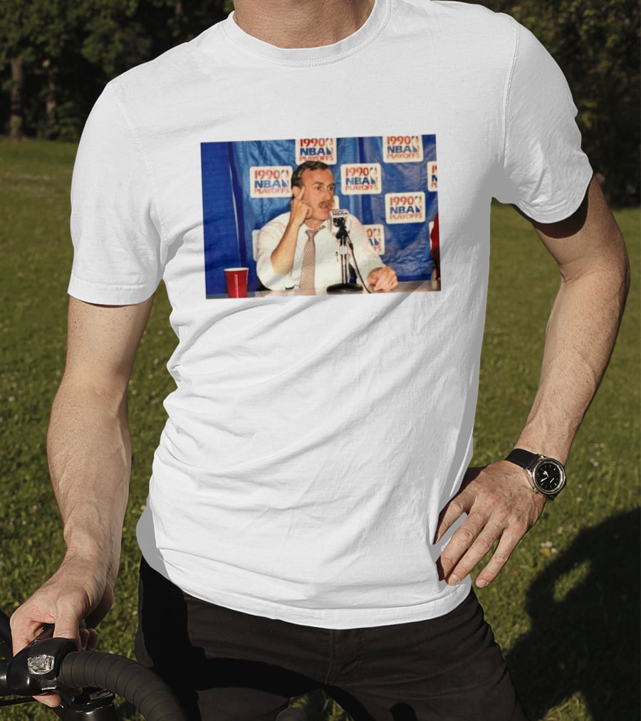 1990 NBA Playoffs Rick Adelman Press Conference T-Shirt