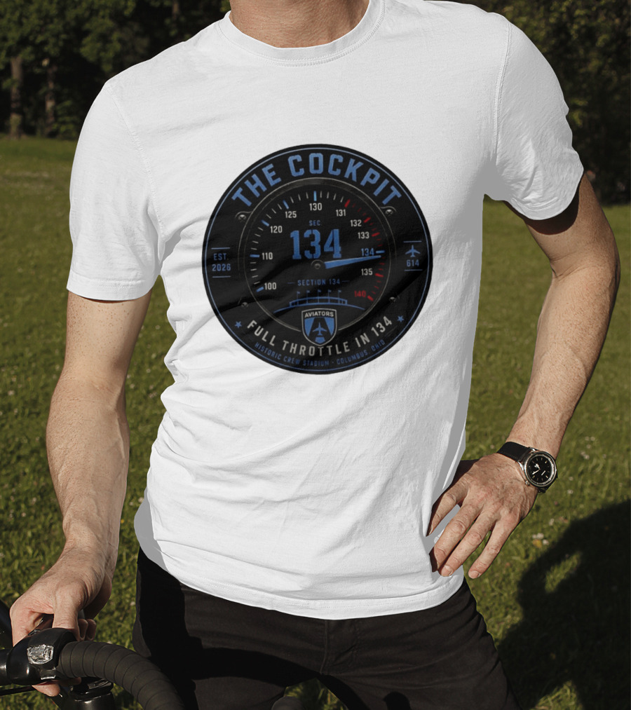 The Cockpit Aviators Full Throttle At Historic Crew Stadium Columbus Ohio Section 134 T-Shirt