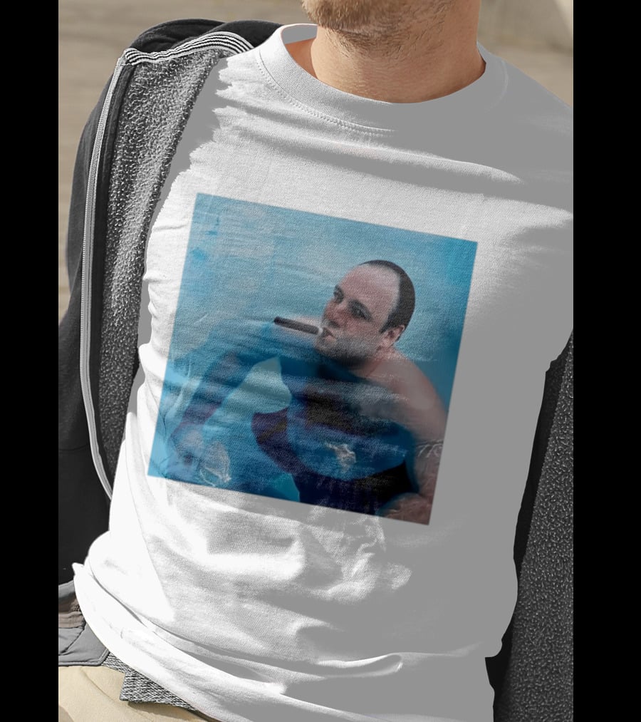 Tony Soprano The Sopranos Pool Scene Cigar Water Moment T-Shirt