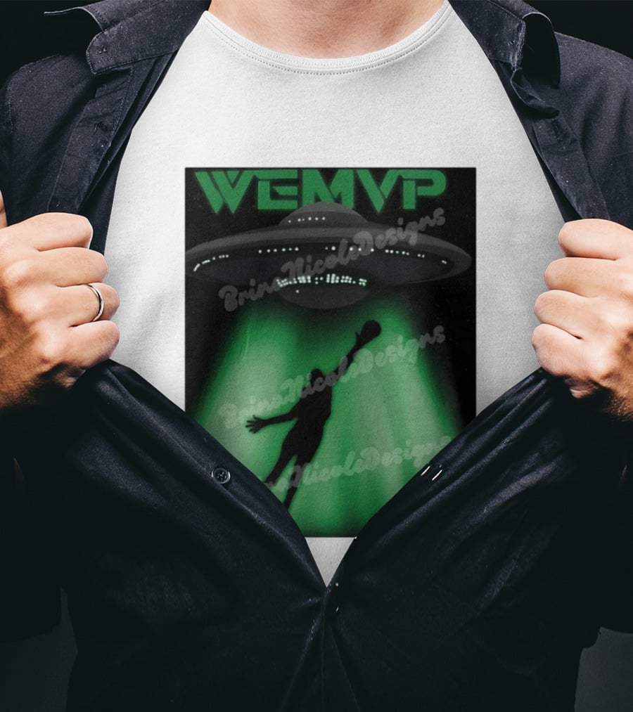 WEMVP Wemby Alien UFO San Antonio Spurs Basketball NBA 2026 T-Shirt