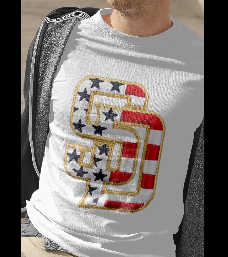 San Diego Padres America 250 Stars And Stripes SD Baseball Cap T-Shirt