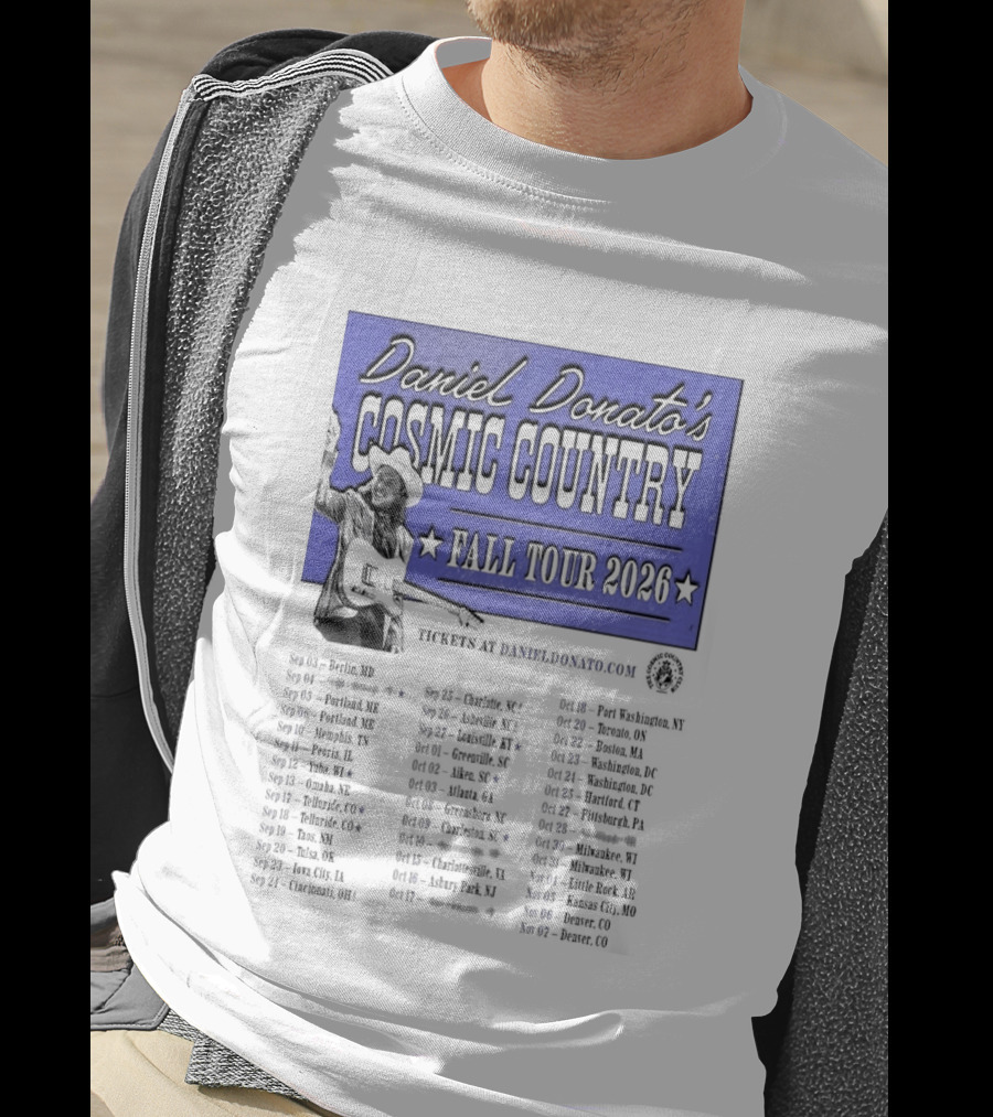 Daniel Donato Cosmic Country Fall Tour 2026 With Tour Dates T-Shirt