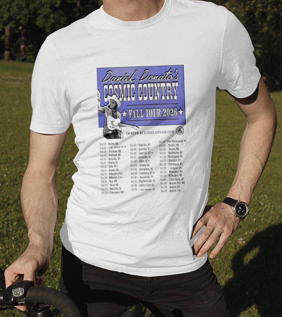 Daniel Donato Cosmic Country Fall Tour 2026 With Tour Dates T-Shirt