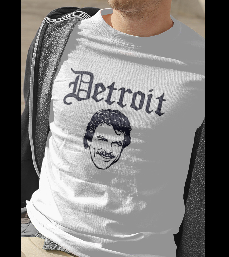 Detroit Tom Selleck Mustache T-Shirt