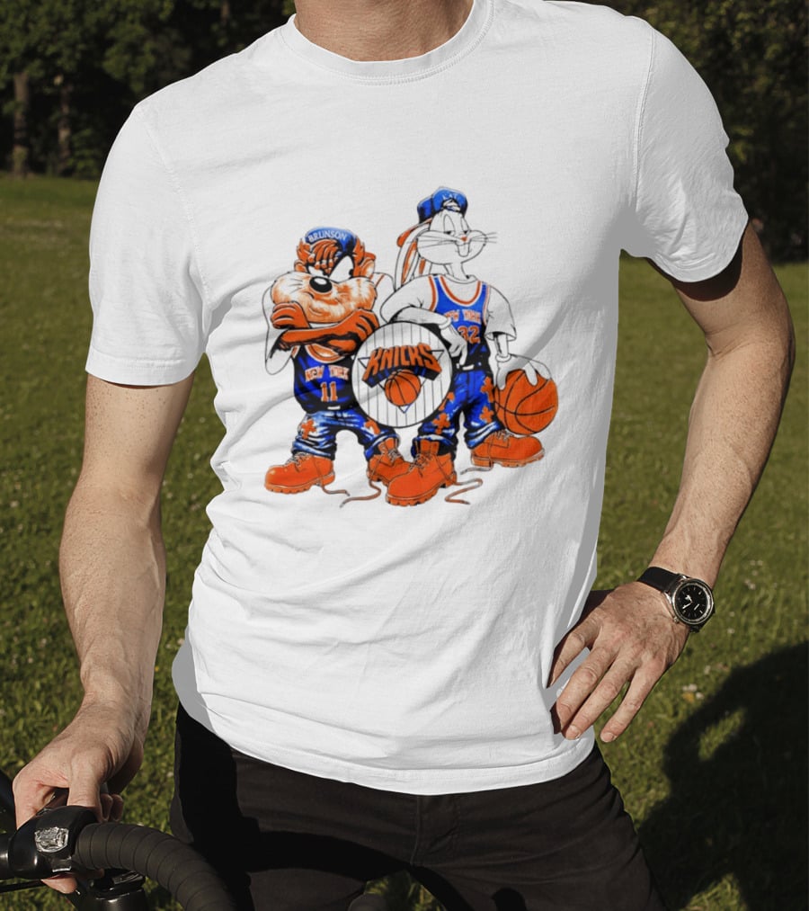 Taz Bugs Bunny New York Knicks Brunson Anthony Towns NBA T-Shirt