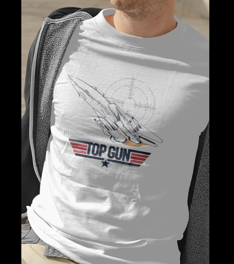 Top Gun F 14 Tomcat Fighter Jet Target T-Shirt