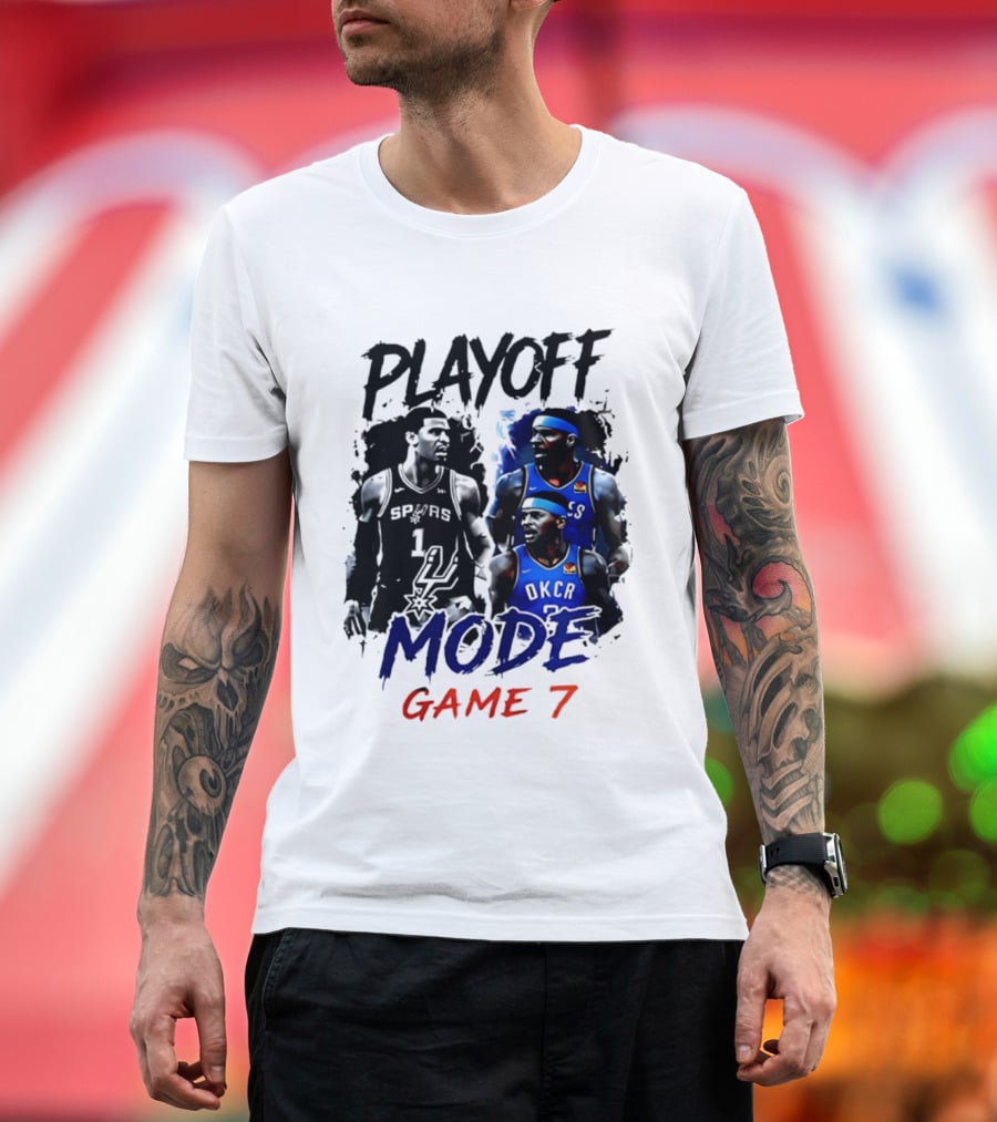 Playoff Mode Game 7 Victor Wembanyama San Antonio Spurs Vs Shai Gilgeous Alexander Oklahoma City Thunder T-Shirt
