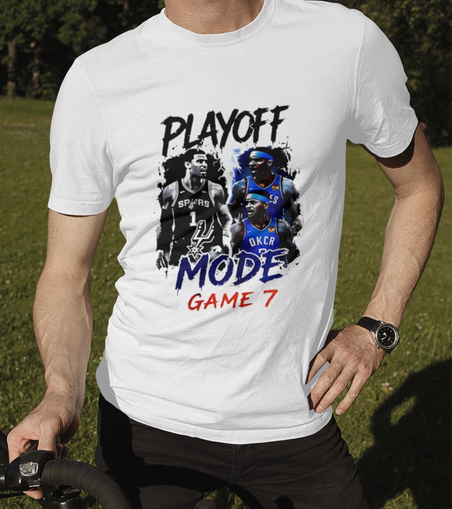 Playoff Mode Game 7 Victor Wembanyama San Antonio Spurs Vs Shai Gilgeous Alexander Oklahoma City Thunder T-Shirt