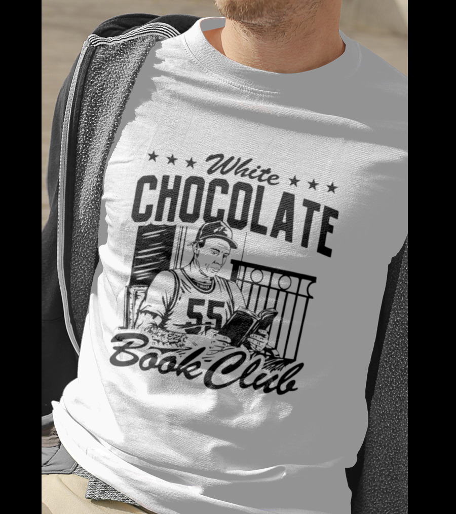 White Chocolate Book Club 55 Star Jersey Reader T-Shirt