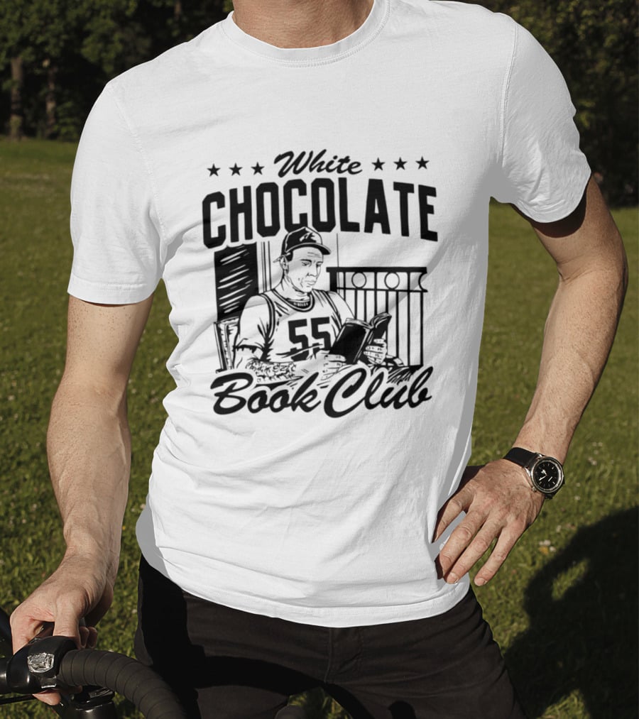White Chocolate Book Club 55 Star Jersey Reader T-Shirt