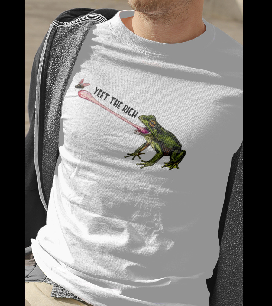 Yeet The Rich Frog With Fly Tongue Capture T-Shirt