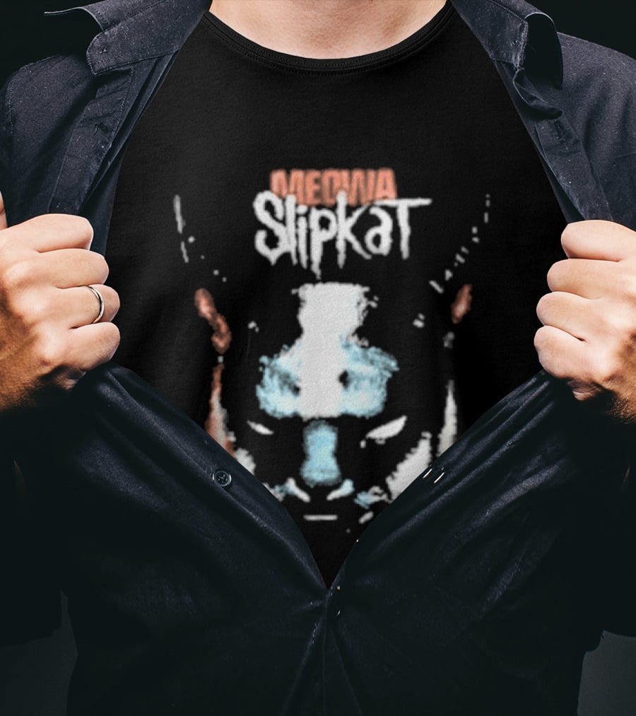 Cats And Metal Slipkat Meowa T-Shirt