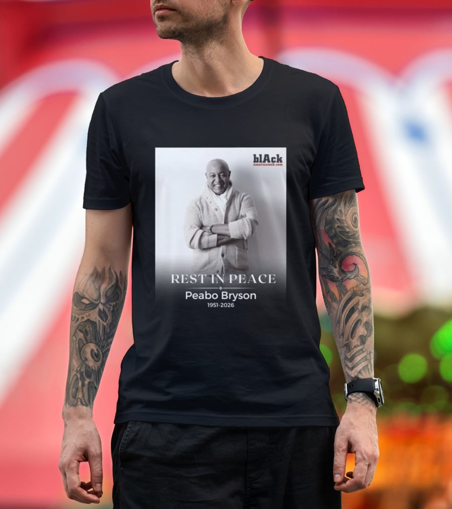 Rest In Peace Peabo Bryson 1951 2026 Black Americaweb T-Shirt