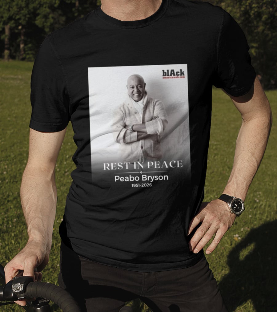Rest In Peace Peabo Bryson 1951 2026 Black Americaweb T-Shirt