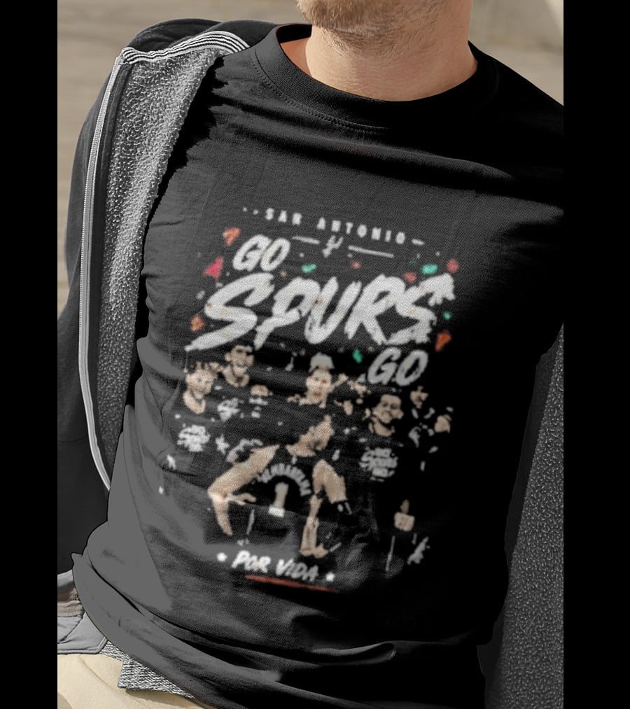 San Antonio Spurs Wembanyama Por Vida Spurs 60 Basketball Team T-Shirt