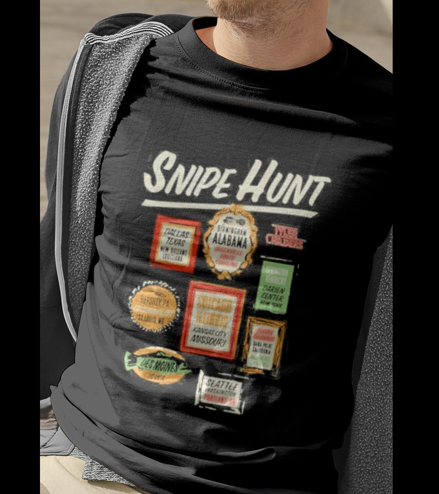 Snipe Hunt Tyler Childers Frames 2026 Tour Chicago Illinois Cincinnati Ohio Portland Maine T-Shirt