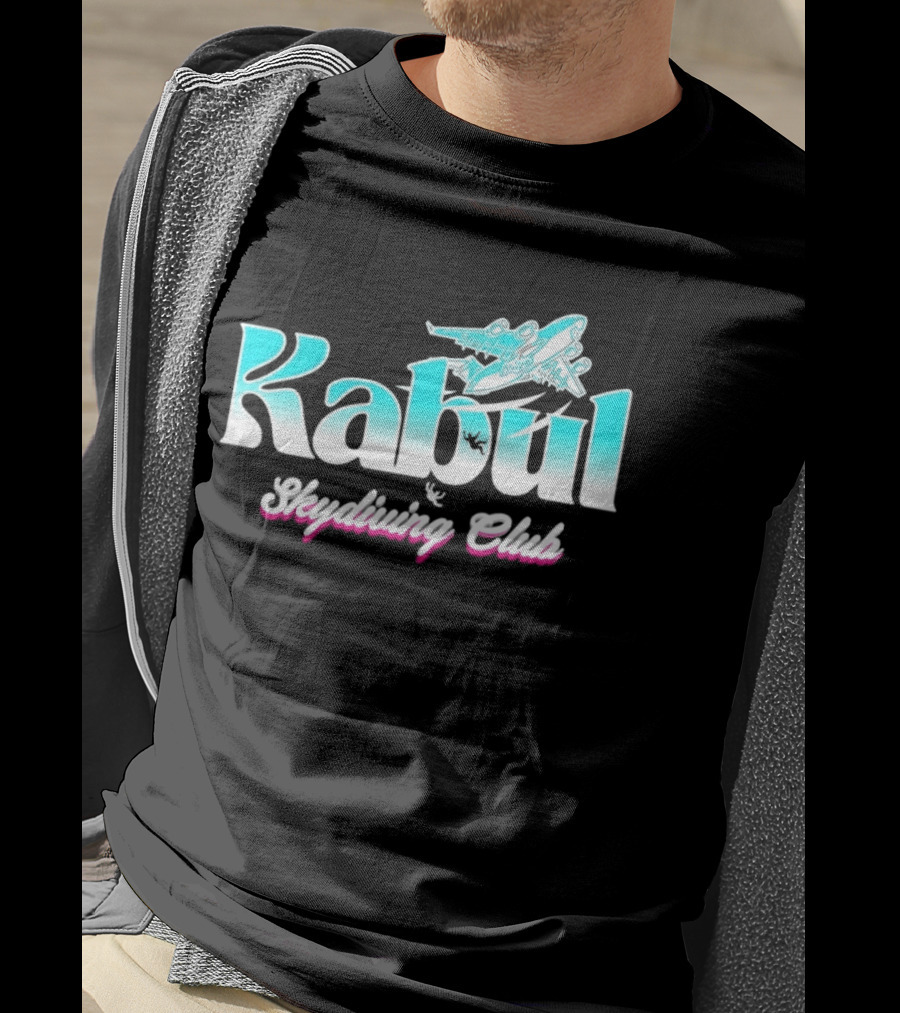 Kabul Skydiving Club Airplane Adventure T-Shirt