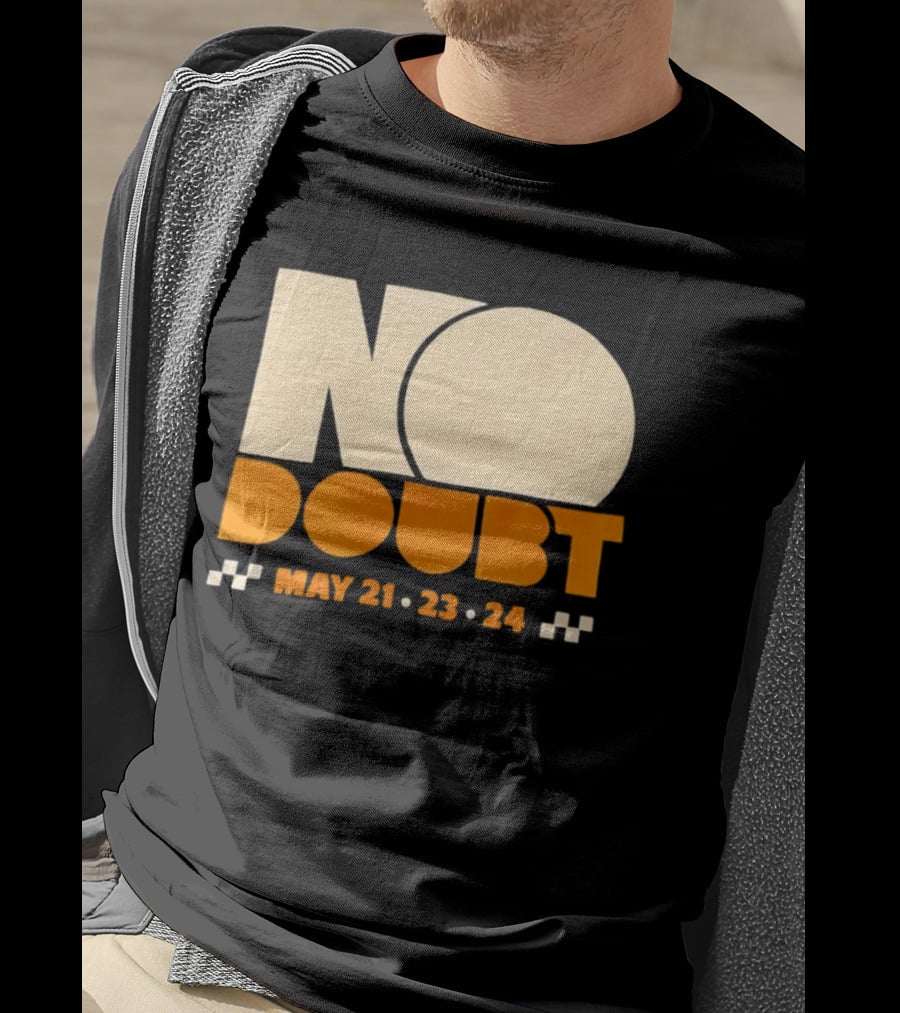 No Doubt Tour May 21 23 24 Checkered T-Shirt