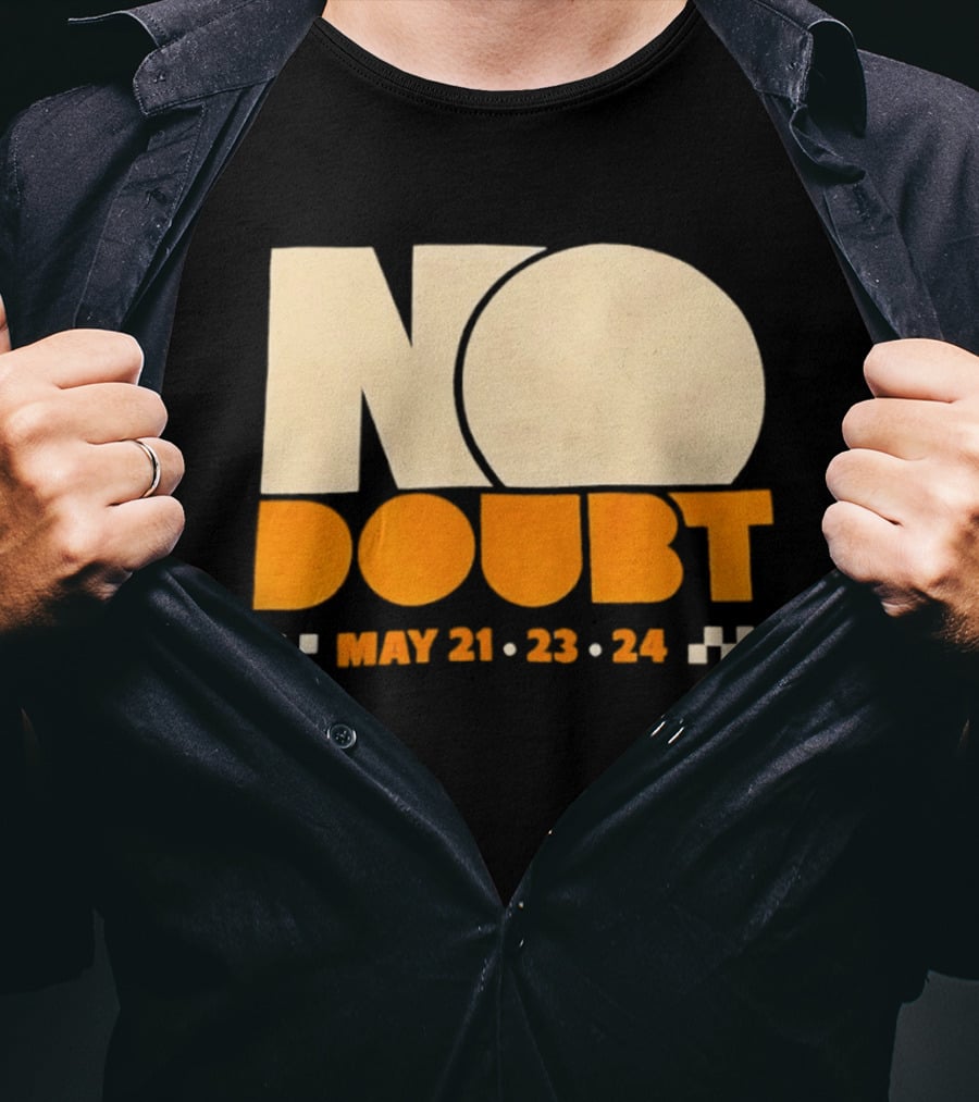 No Doubt Tour May 21 23 24 Checkered T-Shirt