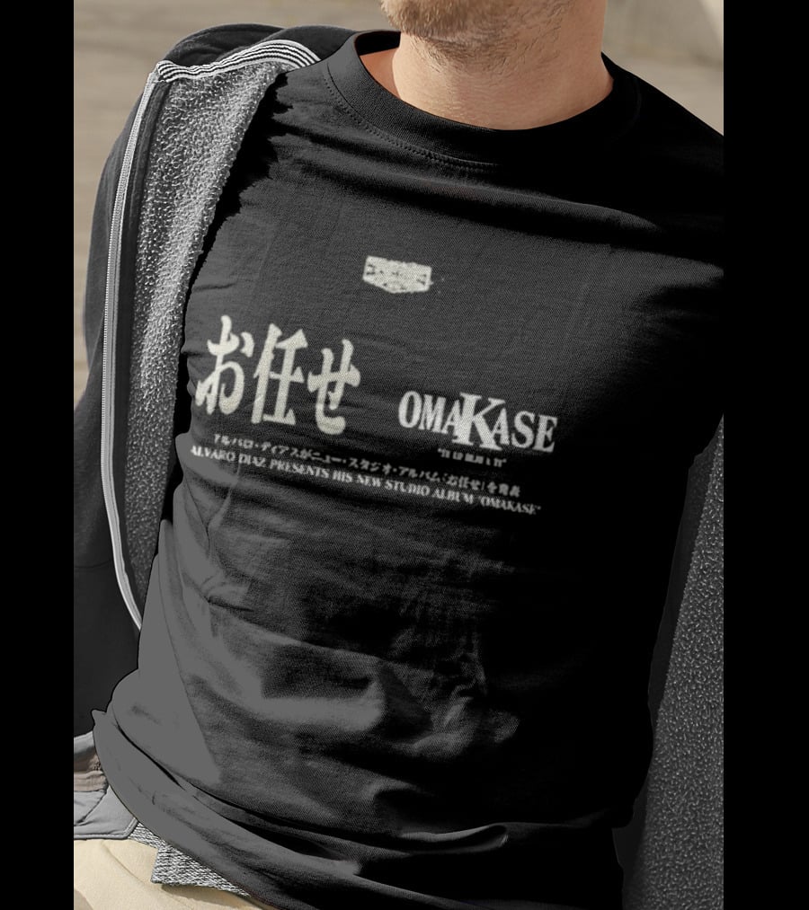 Alvaro Diaz Presents New Album Omakase Te Lo Dejo A Ti Studio Release Collaboration T-Shirt
