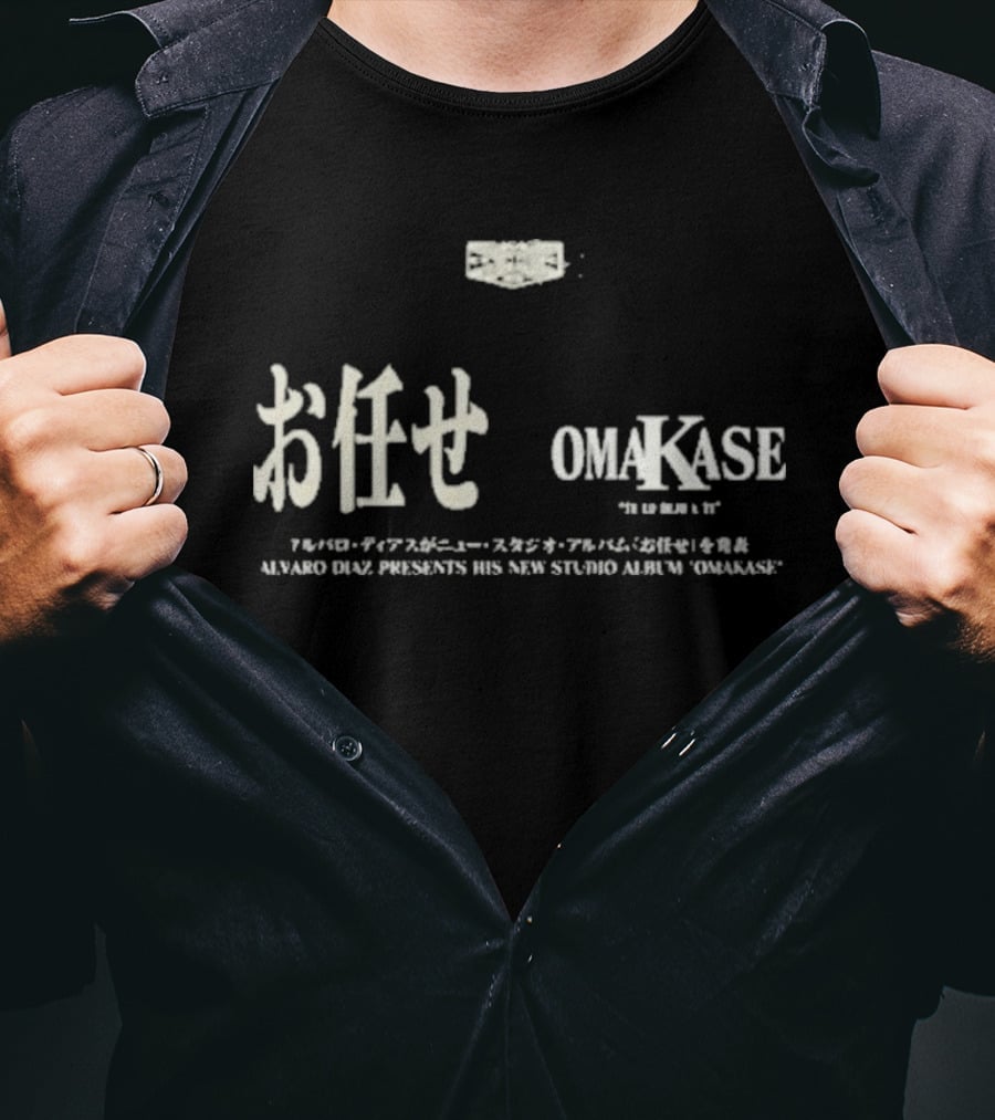Alvaro Diaz Presents New Album Omakase Te Lo Dejo A Ti Studio Release Collaboration T-Shirt