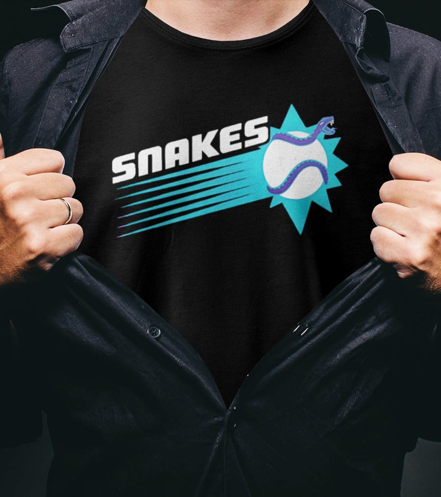 Arizona Snakes Baseball Team Serpentine T-Shirt