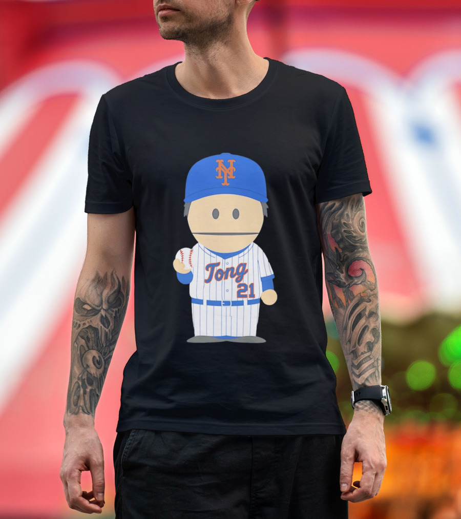 New York Mets Jonah Tong Canadian Canon 21 Baseball T-Shirt