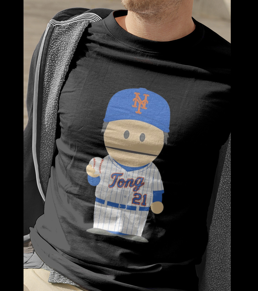 New York Mets Jonah Tong Canadian Canon 21 Baseball T-Shirt