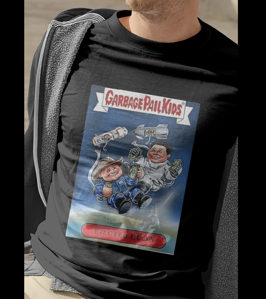 Garbage Pail Kids Ejected Elon Donald Trump And Elon Musk T-Shirt