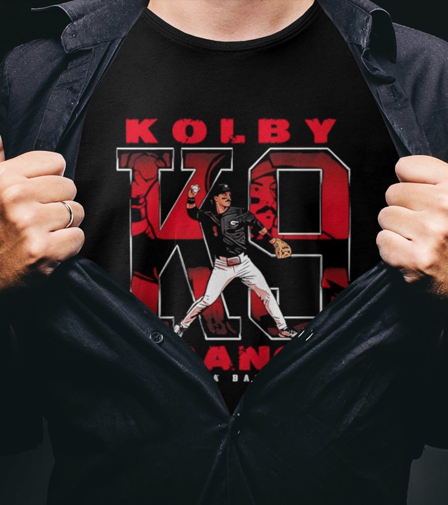 Kolby Branch K9 Georgia Baseball Player T-Shirt